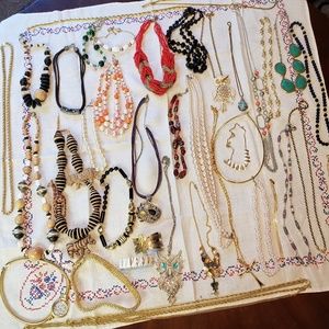 Vintage and modern fashion jewelry